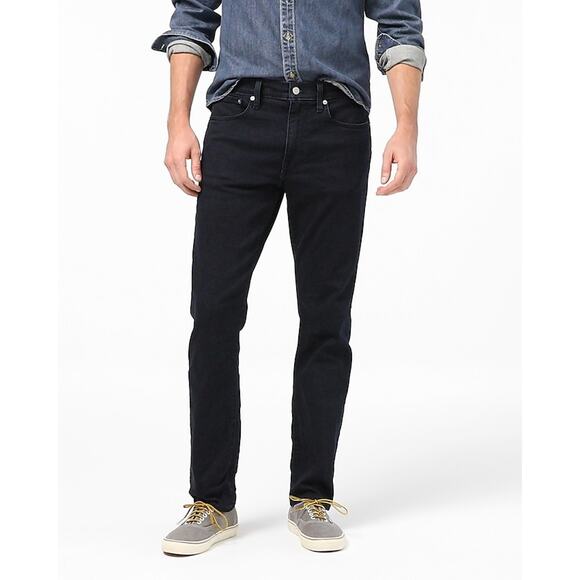 NWOT JCrew Mens 770 Straight Leg Stretch Jean Pants in Deep Lake Dark Wash 30 32 - Picture 2 of 11